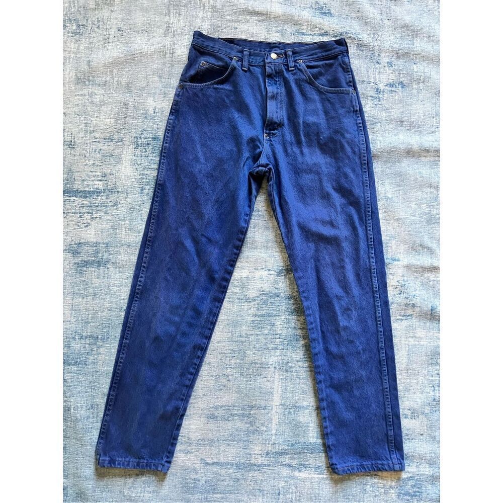 Wrangler Blue Regular Fit Straight Taper Leg Jeans 32 x 31